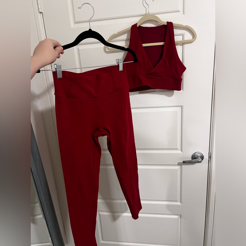 Red Two Piece Workout Set - image 2